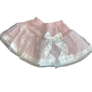 Mae Li Rose Toddler Girls Skirt Size 4T Dusty Rose Cream Pearl Detail NWT